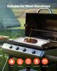 23x16 in Flat Top Griddle Stainless Steel Universal BBQ Grill Pan Cookware