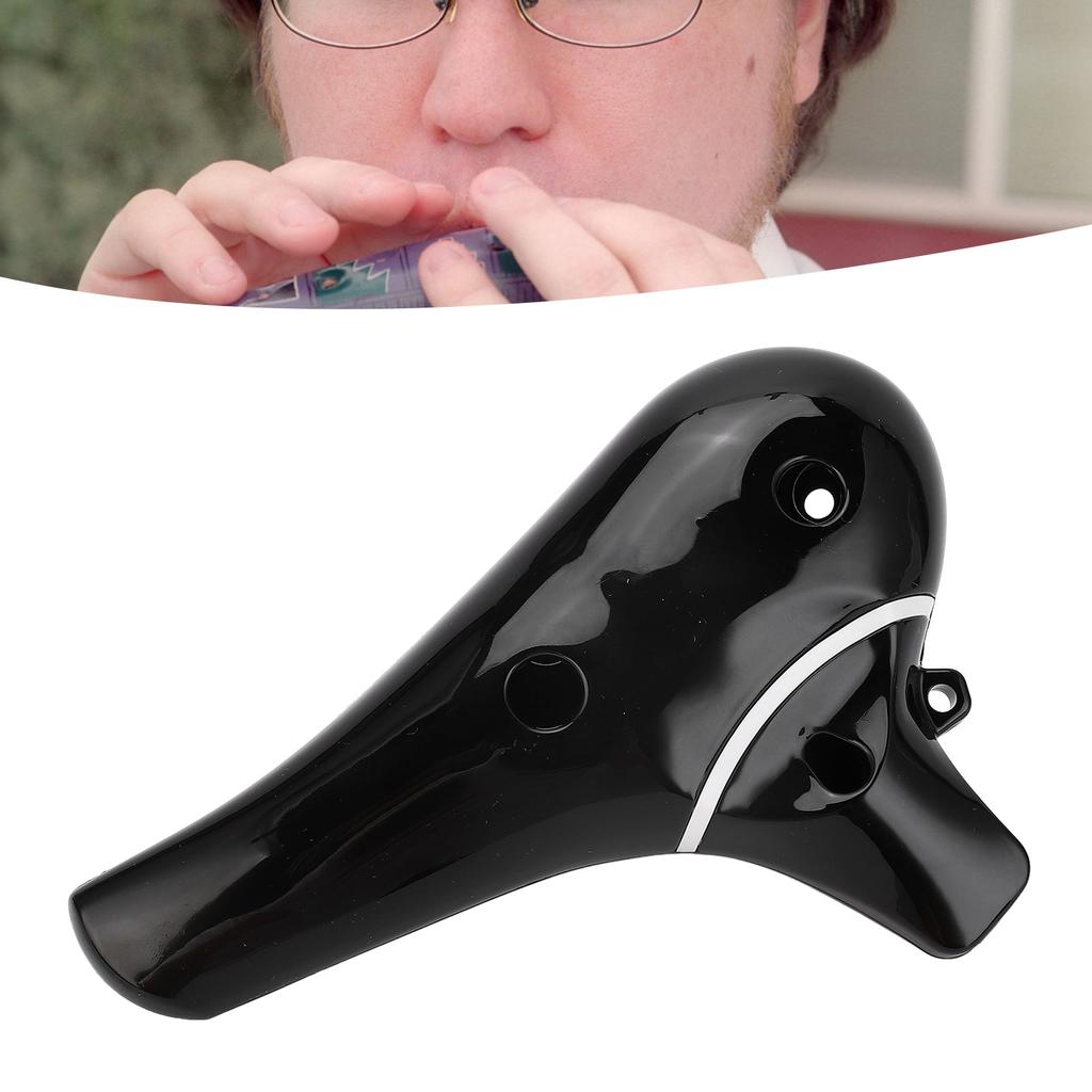 12 Hole Ocarina Ceramic Alto C Flute ABS Plastic Music Instrument Beginners Professionals Playing Wi