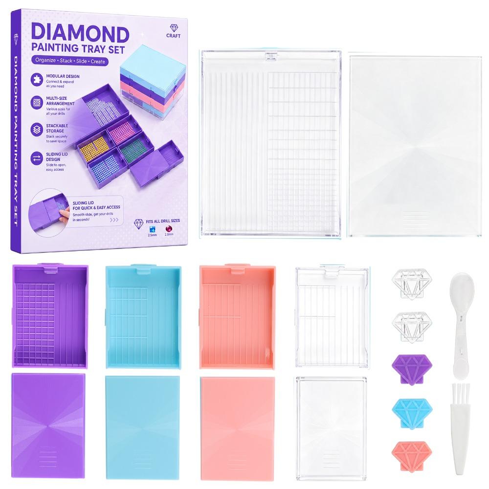 Multi-grid Diamond Sorting Tray Anti-spill Diamond Sorting Plate New Drill Storage Box Art Lovers