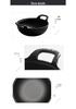 Cast Iron Double Ear Stew & Fry Pan, Non-stick Flat Bottom, Universal for Gas & Induction Cooktops, Large Size.