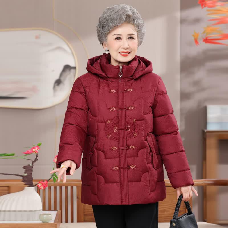 Hodo Women's Hooded Winter Padded Jacket