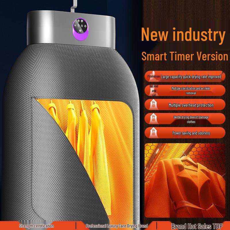 

Compact Foldable Clothes Dryer: Constant Temperature, Gentle on Clothes, Hangable, Portable for Dormitory Use