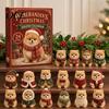 Interactive Holiday Games 2026 Dog Christmas Advent Calendar, 24-Day Acrylic Ornament Set with Mini Puppy Collectible Toy Figures Figures, 2D