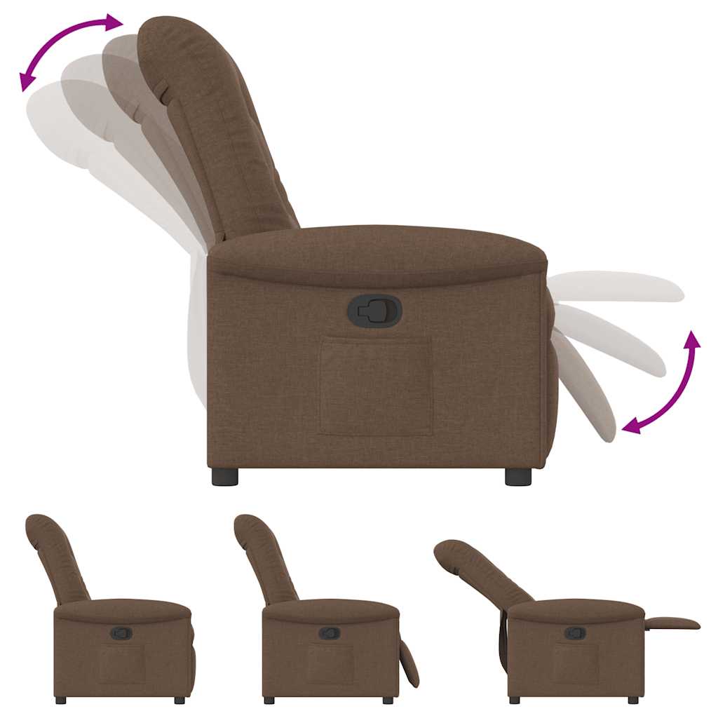 Relax Chair Brown Fabric