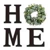 Home Modern Farmhouse Wall Decor with Artificial Wreath for Kitchen Holiday Front Door Sturdy
