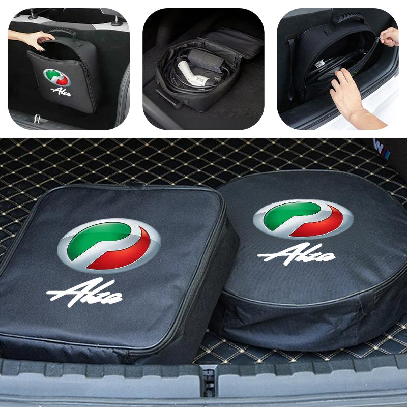 TZZW5 For Perodua Oxford Car Charging Cable Storage Carry Bag Waterproof EV Bag Alza Viva Myvi Ativa Bezza Kancil Kembara Kenari
