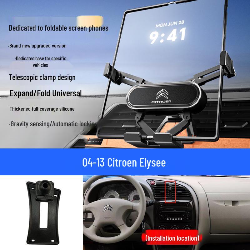 Folding Phone Holder for Citroën Elysee, Tianyi, C5, Versailles C5X, C4L / C4 Sega Models