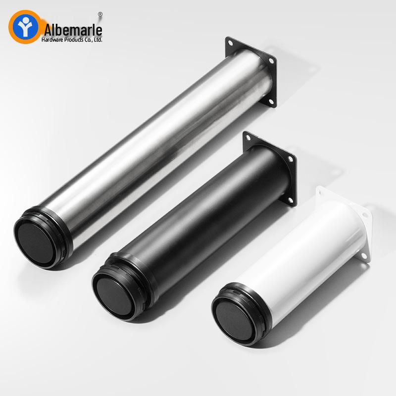 Adjustable Stainless Steel Telescopic Table, Cabinet, and Sofa Legs - Round Dining & Coffee Table Support
