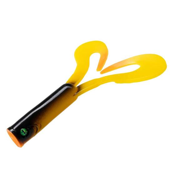 14.5CM/21.7G Double Curly Tail Soft Lure Long Casting PVC Bionic Artificial Swimbait Freshwater Saltwater Trout Bass Fishing Accessories