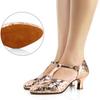 Zapatos de Baile Cuadrado Cotillón para Adultos con Tacón Alto y Suela Suave para Mujer Sandalias de Verano