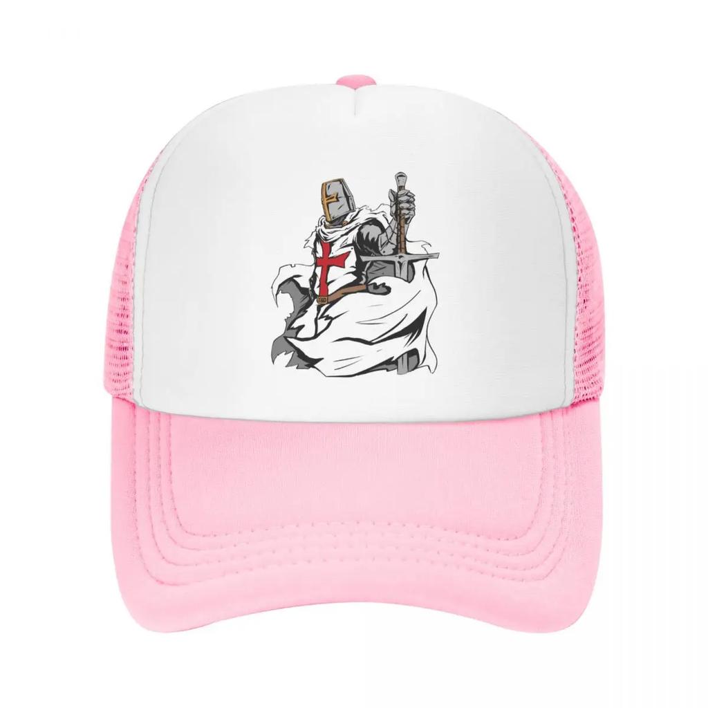 Personalized Knight Templar Sword Crusader Baseball Cap Women Unisex Breathable Trucker Hat Sports Snapback Caps