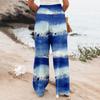 Pantaloni Casual Larghi da Donna alla Moda Stampa Vita Alta Gamba Larga Pantaloni Casual