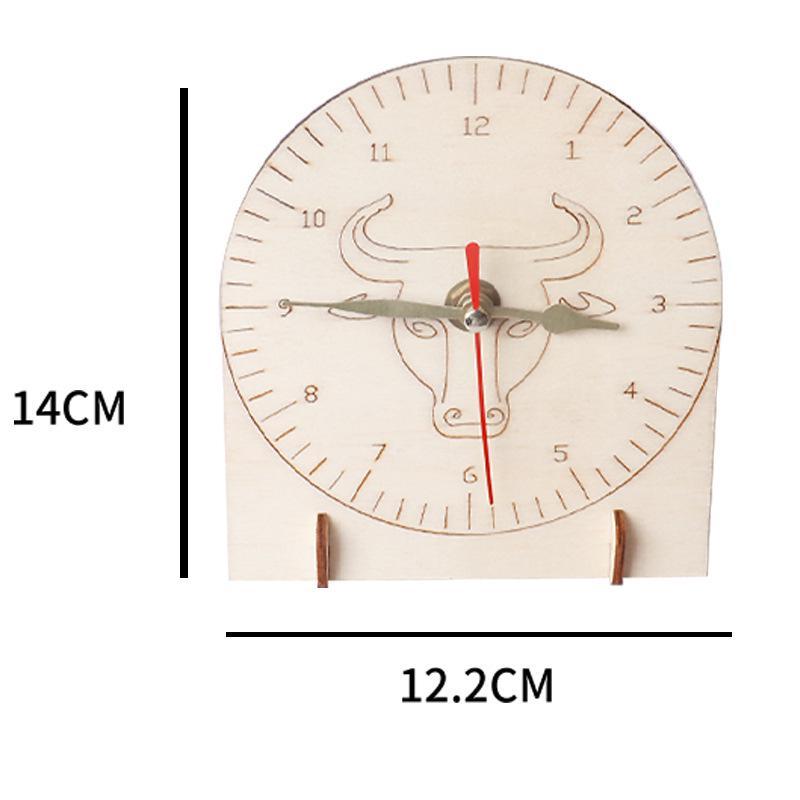 DIY Wooden Clock Kit: Time-Teaching Aid for Primary School STEM Projects