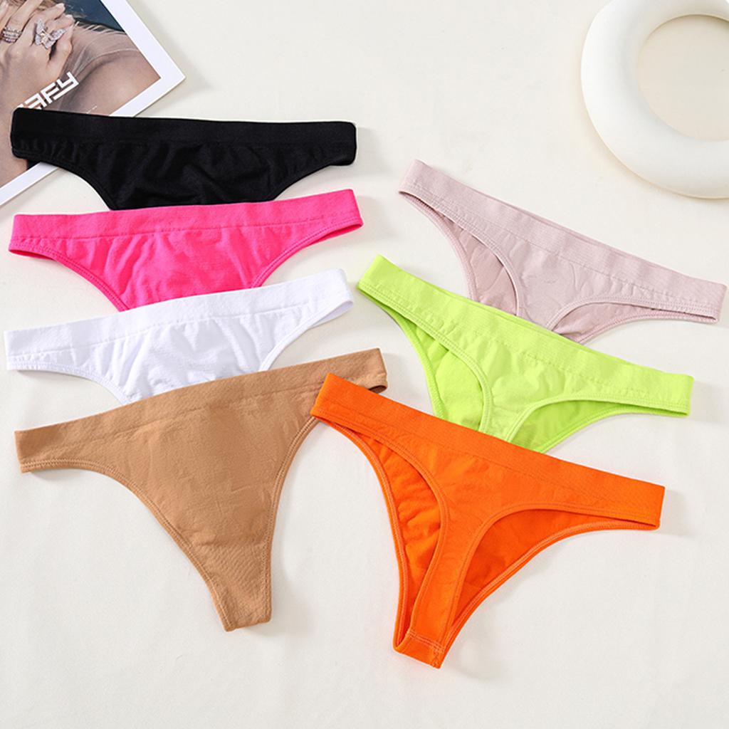 Sexy kalhotky s nízkým pasem, tanga s nízkým pasem, bezešvé dámské spodní prádlo s T střihem #JS001