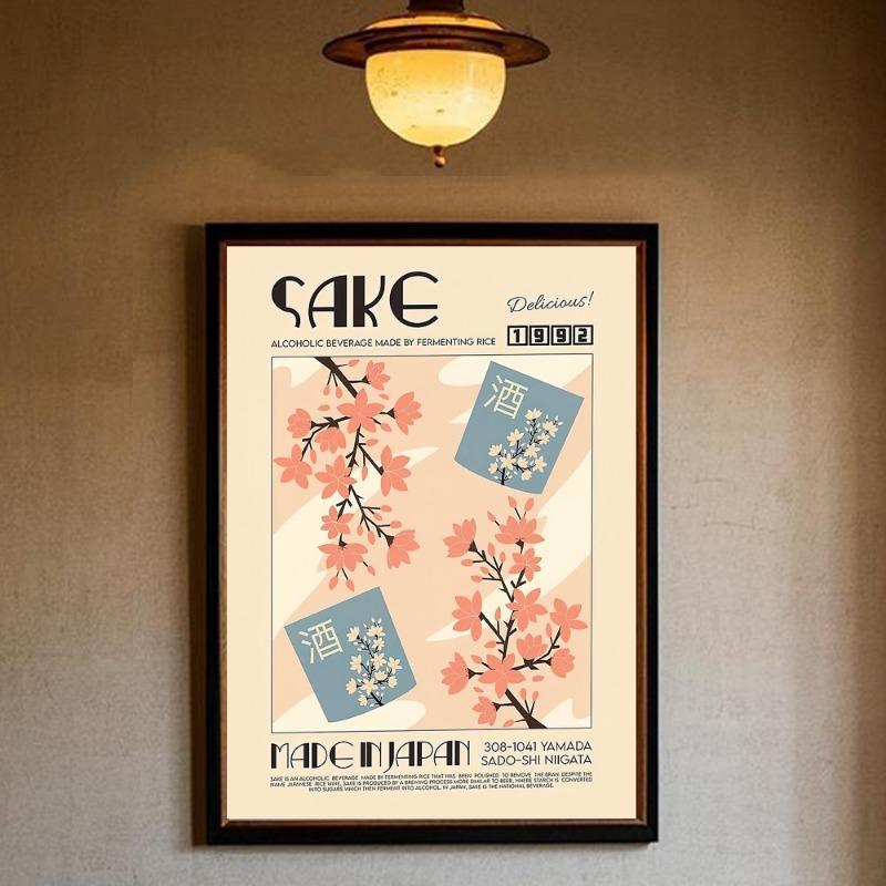 

Retro Japanese Korean traditional food Poster HD art sticky wall waterproof home living room bedroom bar aesthetic decoration 21cm×30cm NoFrame