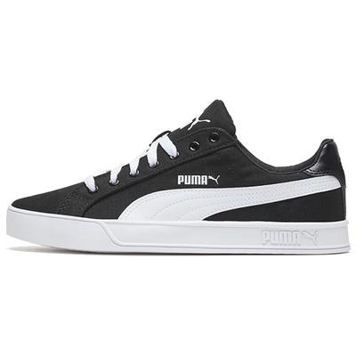 Smash Vulc Canvas Black White Unisex Sneakers 374754-02