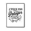 Poster - PLANETEE - Collection « I Can't Minimalist » - Design « I Can't I Have a Vegetable Garden » - A4/A3/A2 - 310 G Photo Paper