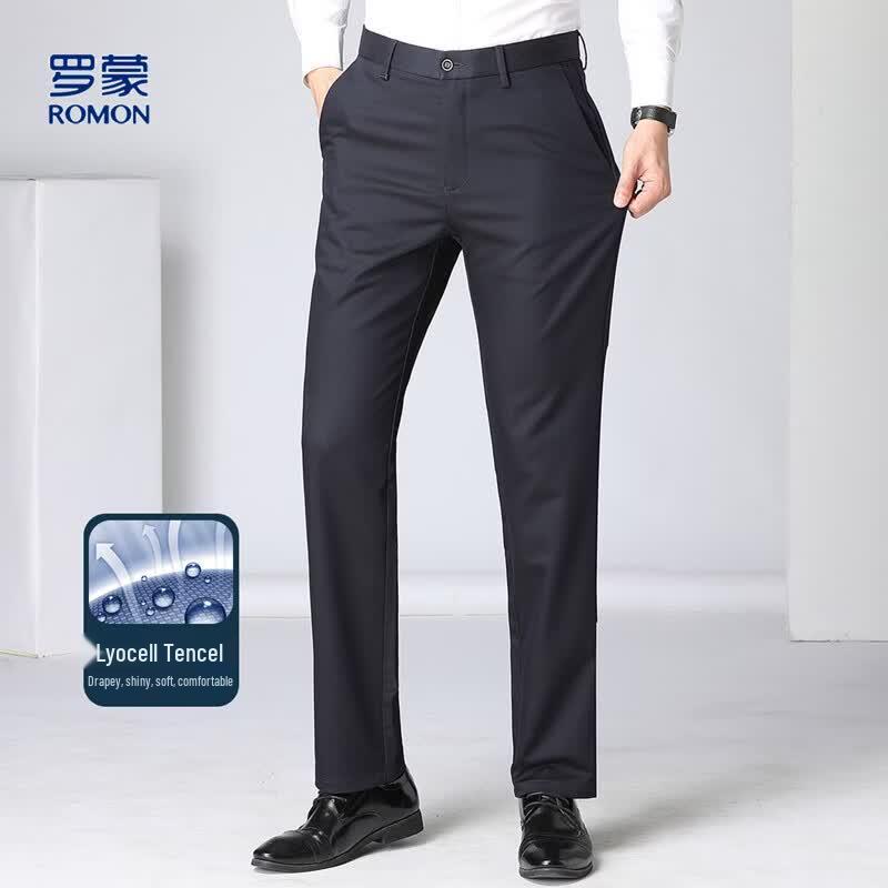 ROMON Men s Tencel Ice Silk Cool Touch Casual Pants 36