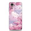 Phone Case For Xiaomi Redmi Note 13 12 5G 9S 9 8 10 11 Pro Plus 4G 9T 13C 12C10C 9C 9A 7 Clear Cover Cherry Blossom Tree