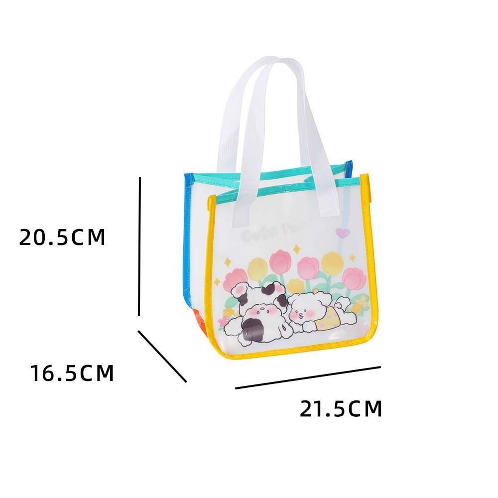 Mobile Phone Bag Beach Transparent Handbag Cartoon Jelly Cute Storage Bag Student