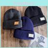 Solid Winter Color Knit Hat Men Women Fleece Lined Beanie Design Weather Cold