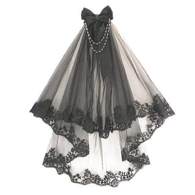 Čelenka Gotická Lolita Klobouk Květinová Čelenka Krajkový Závoj Lolita Přívěsek Květinová Dekorace Halloween Doplněk hlavy Gotická Punk Lolita Čelenka Pódium