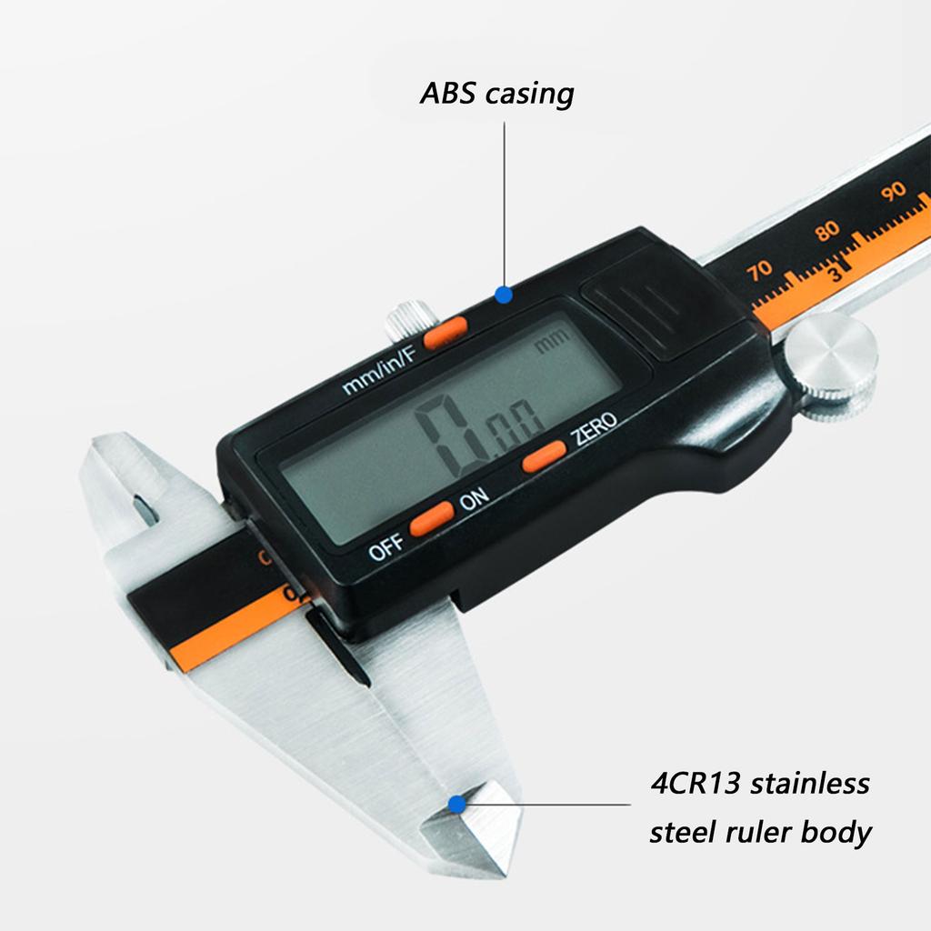 Digital Caliper,150mm 6'' Calipers Measuring Tool Electronic Micrometers Caliper Measuring with LCD Screen