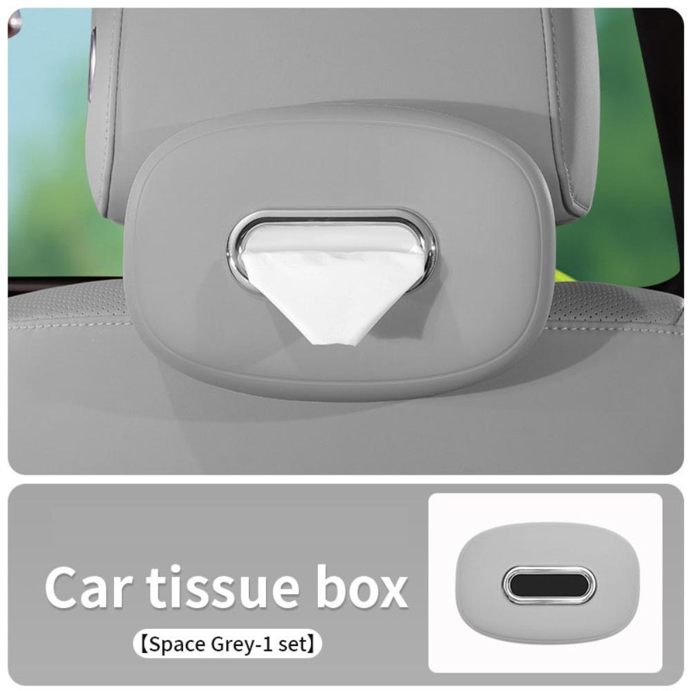 

Easy Extraction Napkin Box Square Tissue Case Wear-resistant Car Tissue Box Backseat серый