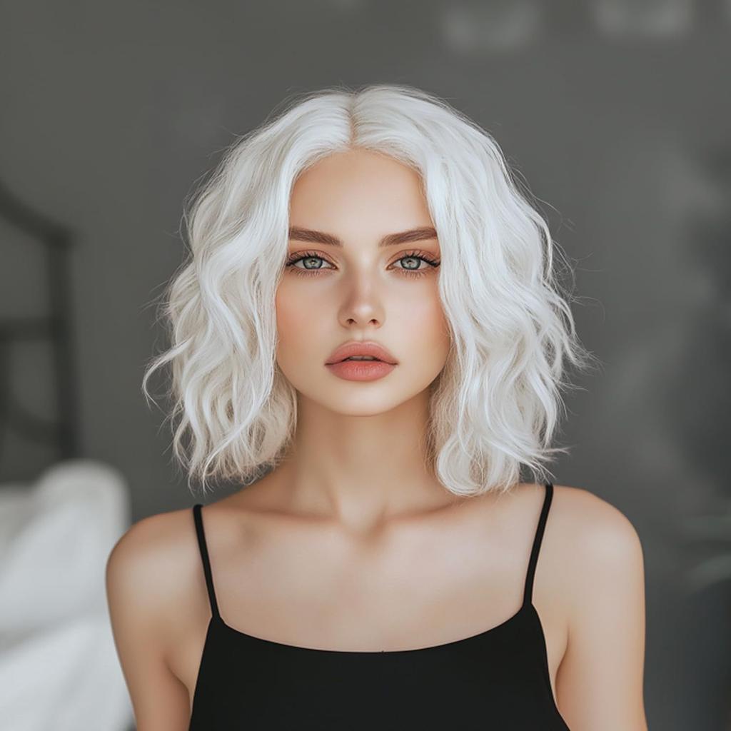 European American Wig Popular Full Head Hairstyle Wavy Roll Heat-resistant Fiber High Temperature Silk Women