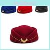 Flight Attendant Beret Hat Women Cap Fashion Casual Stewardess Hats Solid Color