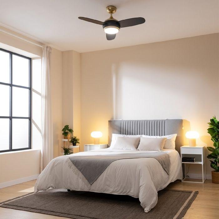 Cecotec Ventilateurs de plafond avec lumière EnergySilence Aero 4265 GoldBlack