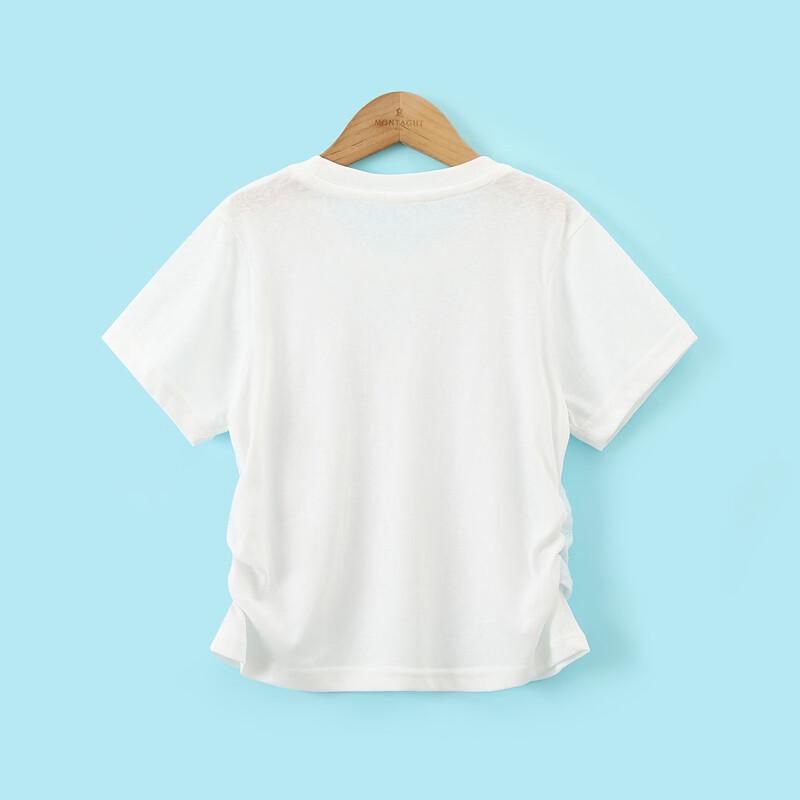 Girls' Fake Two-Piece Short Sleeve T-Shirt
