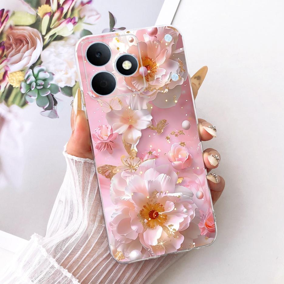 Чехол для Realme Note 80 Роскошный Чехол с Рисунком Девушки и Бантом 6.74'' Мягкий Тонкий Чехол для Телефона Для Realme Note 80 Note80 4G Задняя Крышка Fundas Realme Note 80 gray