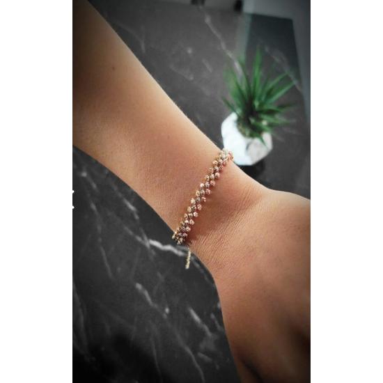 

Женский браслет Dorica, четырехцветный, смешанный, устойчивый к потускнению, регулируемый женский браслет