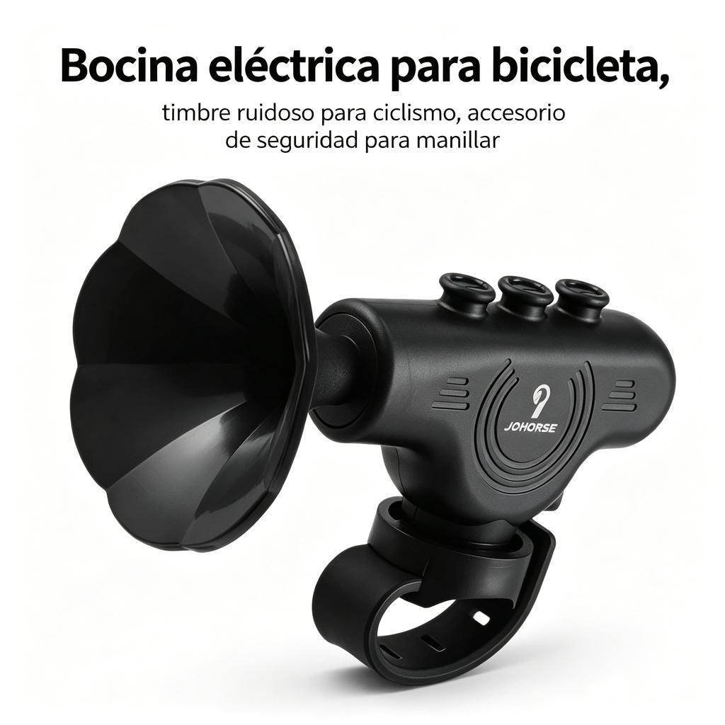 Bocina eléctrica para bicicleta, timbre ruidoso para ciclismo, accesorio de seguridad para manillar