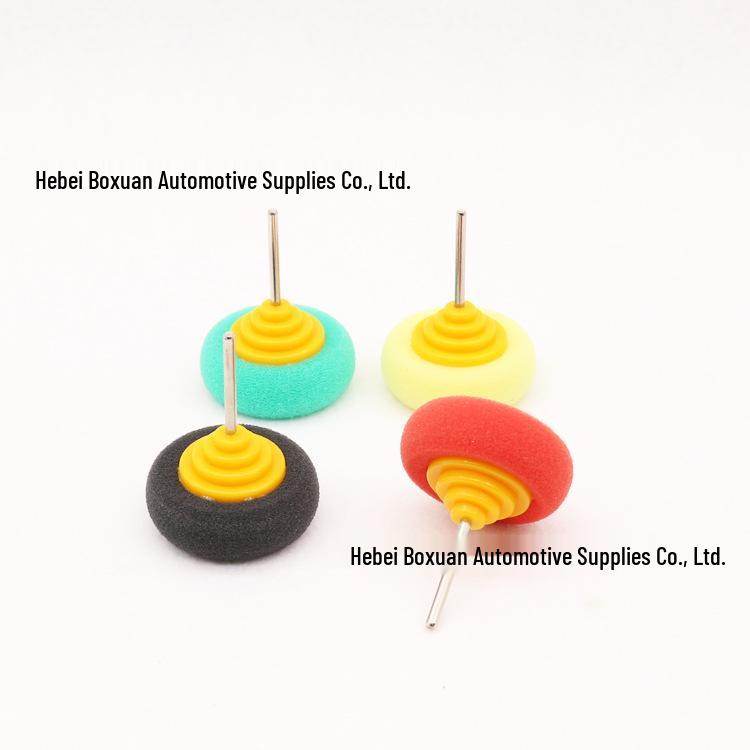 123-calowa gąbka polerska w kształcie stożka: Gąbka Detailingowa do Małych Powierzchni z Trzpieniem Kompatybilnym z Wiertarką