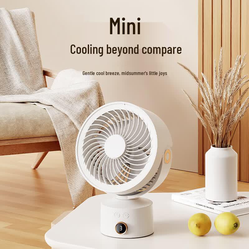 Portable USB Rechargeable Desktop Circulation Fan