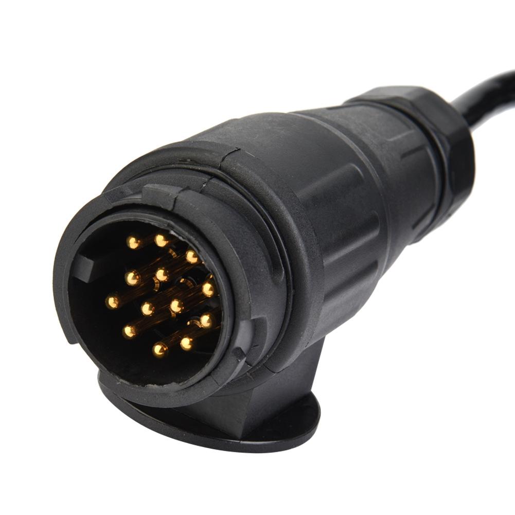 13 Pin Trailer Plug Wiring Spring Cable Connector Adapter for Trailer Caravan