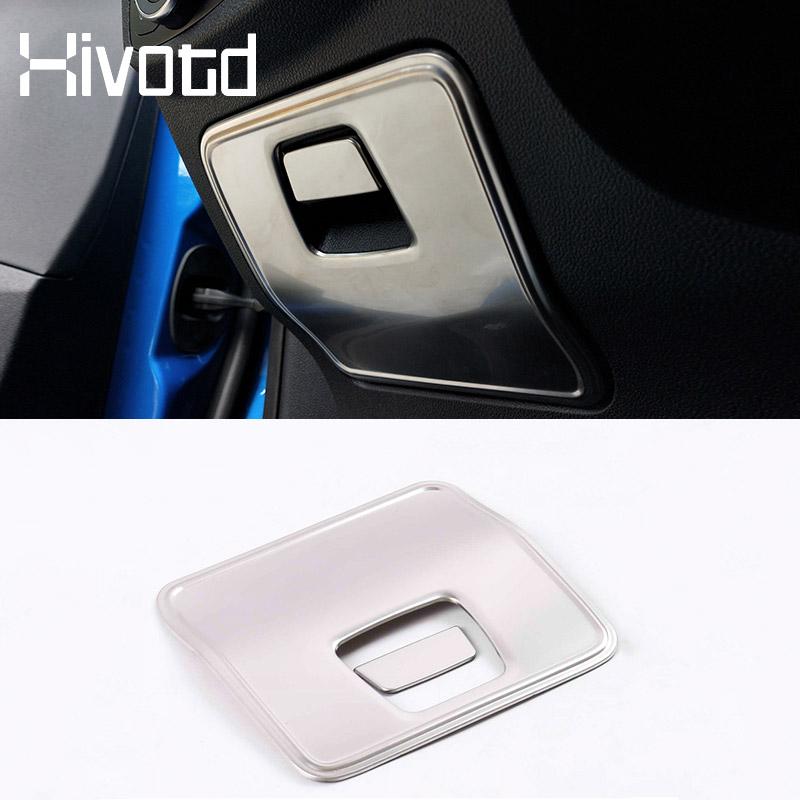 Stainless Steel Storage Box Frame Cover Car Stickers Interior Decoration For Ford Focus Mk4 ST Line   Accessories