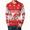 Christmas Style Men's Long Sleeve T-shirt Funny Santa Claus Print 3D Tees Autumn Casual O-neck Cotton Top Fashion X'mas Clothing