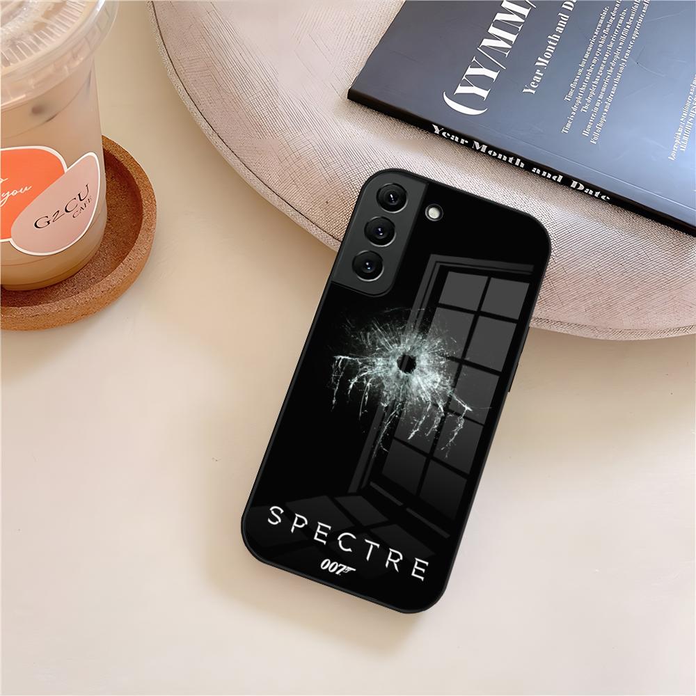 J-James B-BondES 0-007 Phone Case Glass For Samsung Galaxy S25 S23 S24 S21 S22 S20 Ultra Fe Plus A15 A14 Cover