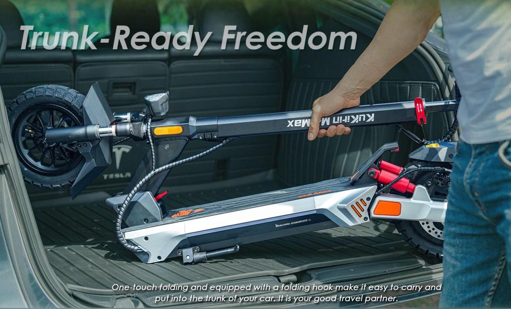 Kukirin M4 Max Folding Electric Scooter 10" Tires 800W Motor 48V18Ah Battery Max Range 64km 45km/h Max Speed