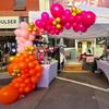 Summer Tropica Theme Hot Pink Orange Balloons Garland Pastel Pink Gold Balloon Arch Kit Wedding Birthday Party Decoration Globos