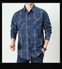 2024 Men's Winter Fleece-Lined Plaid Shirt – Plus Size, Long Sleeve, Casual Cotton Trendy Shirt