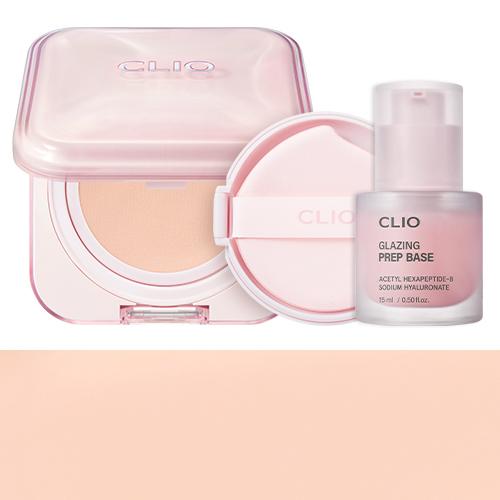 Clio Kill Cover Mesh Glow Essential Cushion (+Prep Base 15ml+Refill 1P)