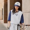 Li Ning Sports Lifestyle Series Casual Sports Letter Sleeveless Vest Unisex Tops Lin-Chuan-Gray AVSU493-4