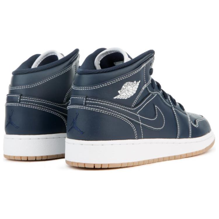 Jordan 1 Retro Mid GS Obsidian 554725-402