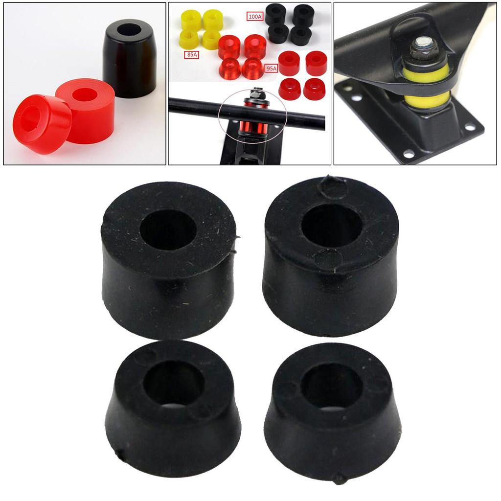 Universal PU Shock Pad Bushings Kit Conical Cylindrical Design for Skateboard Trucks and Longboards