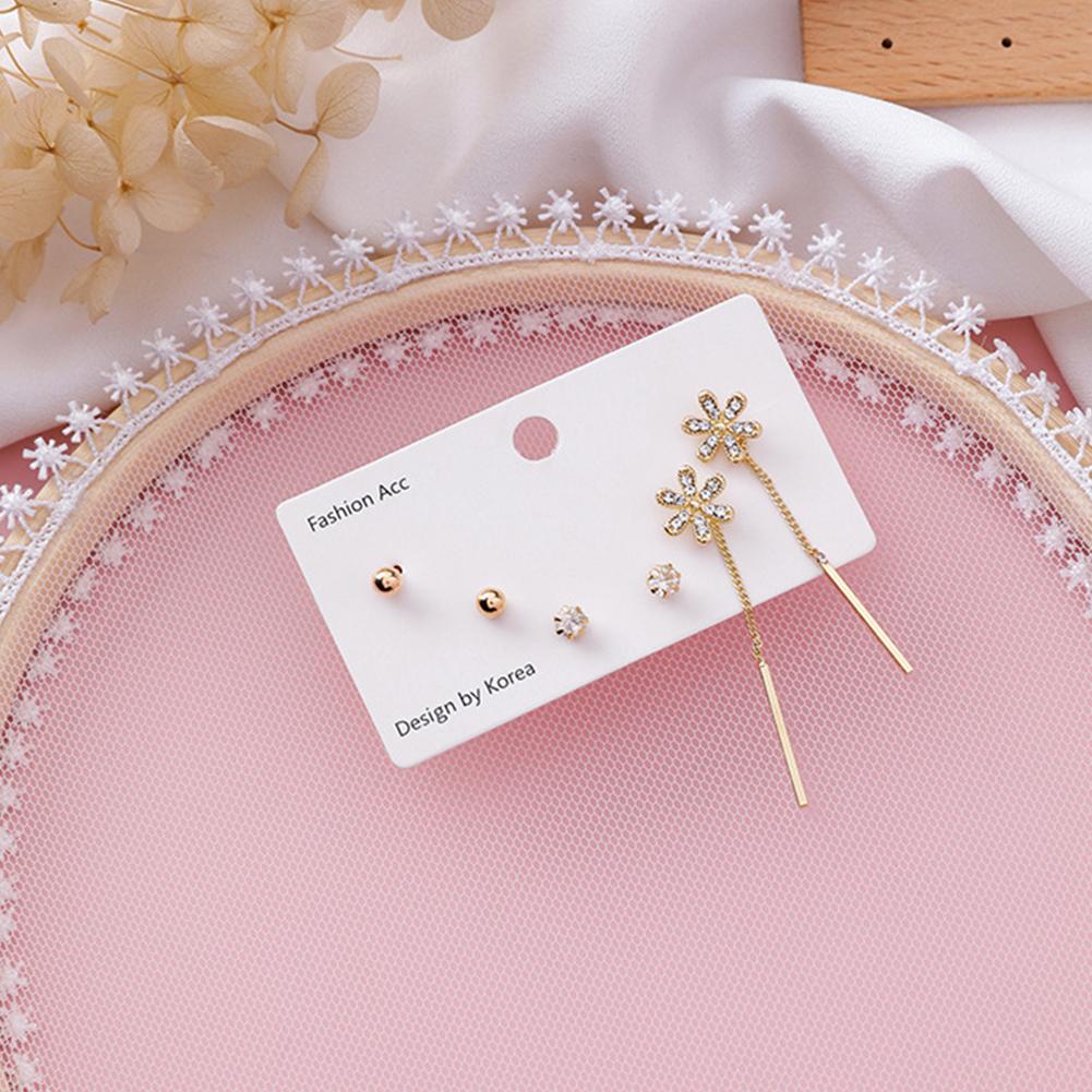 

Women Fashion All Match Geometric Temperament Earrings A flower #1