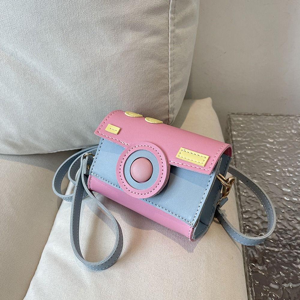 

Small Small Square Bag Cartoon Box Bag Mini Camera Bag Women синій